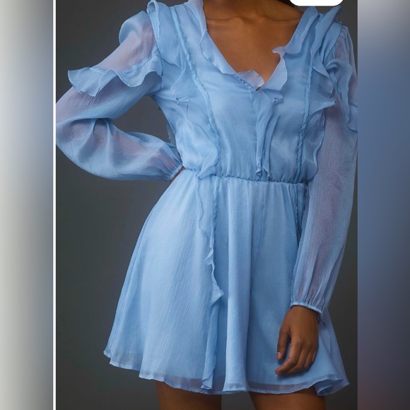 ANTHROPOLOGIE Hutch Long Sleeve Frilled Romper - Picture 4 of 10